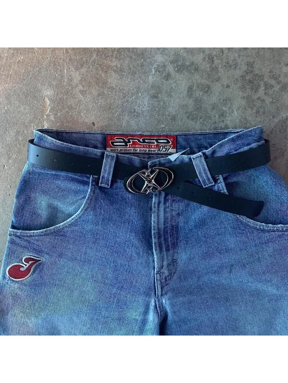 Vintage Y2K Punk Star Moon Belt